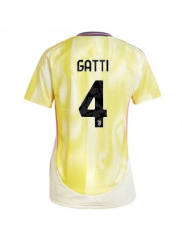 Billige Juventus Federico Gatti #4 Bortedrakt Dame 2024-25 Kortermet